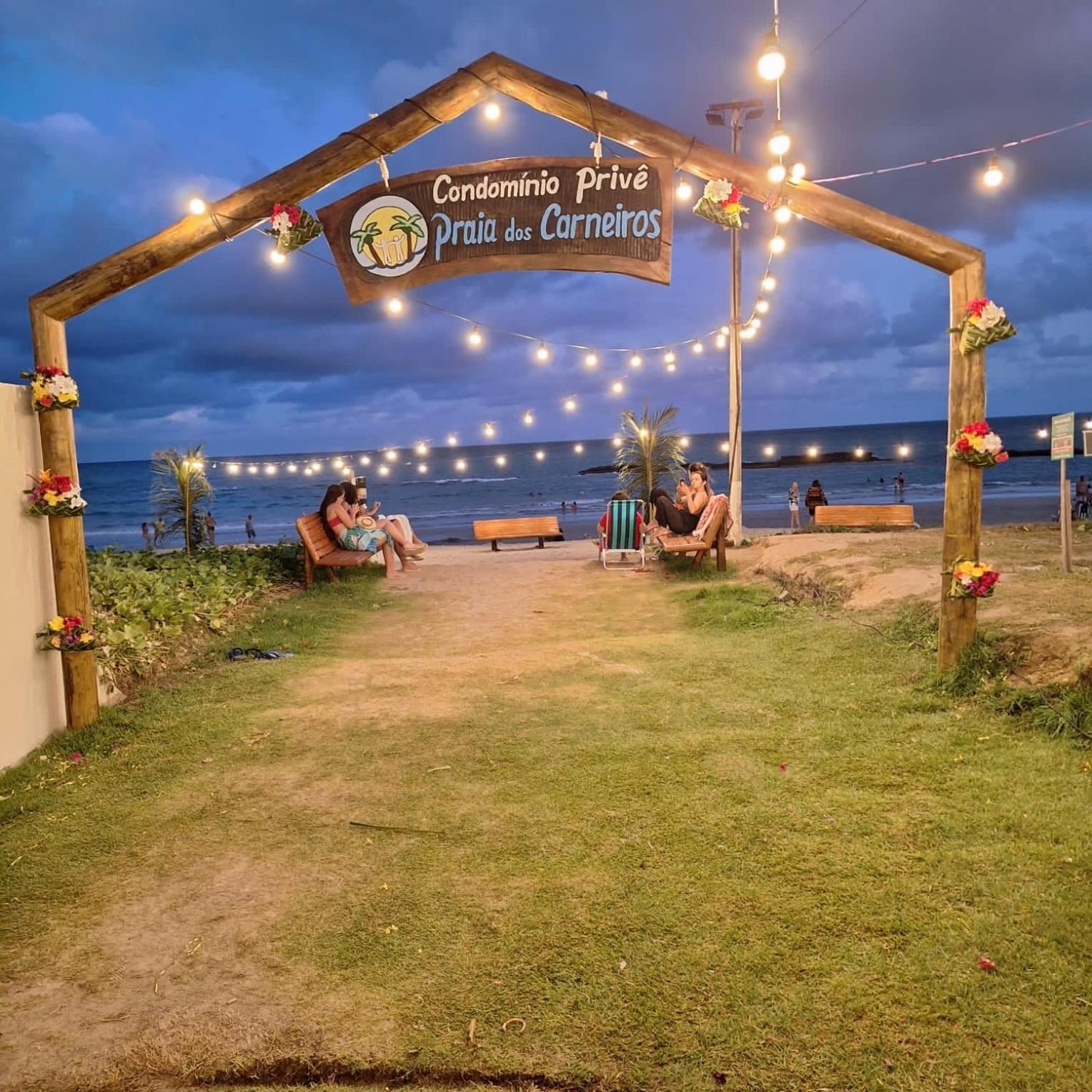 Casa Cinza Na Praia Dos Carneiros Em Condominio A Beira-Mar 외부 사진